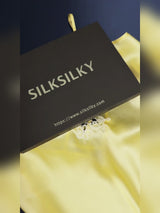 SilkSilky-NO Spaghetti Strap V Neck Nattkjole video 001