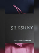 SilkSilky-NO Spaghetti Strap Sweetheart Neck Nattkjole video 001