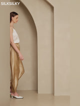 SilkSilky-NO 19Momme Silke Womens Pants video 001