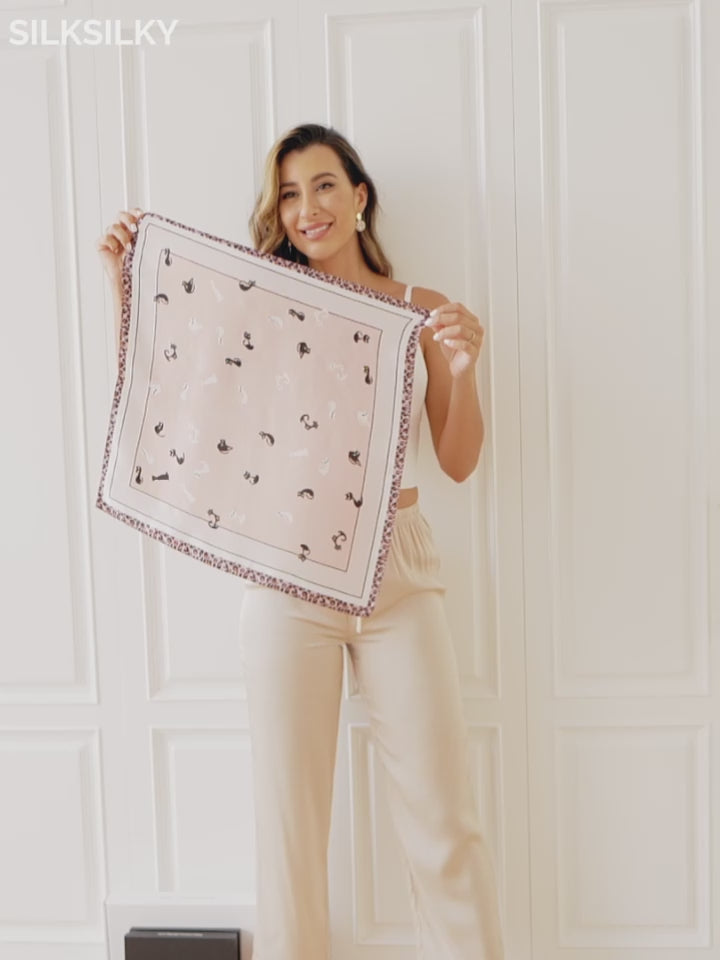SilkSilky-NO Pure Silk Scarf-video-001