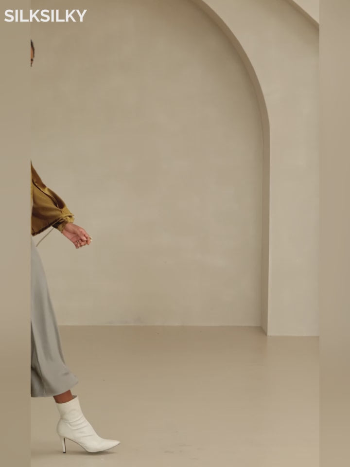 SilkSilky-NO 19Momme Silke Womens Outerwear video 001