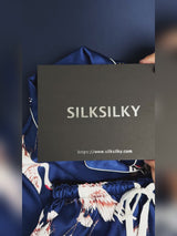SilkSilky-NO Short Sleeve Lapel Collar Pyjamas for Kvinner video 001