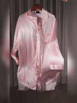 SilkSilky-NO Long Sleeve Lapel Collar Soveskjorte video 001