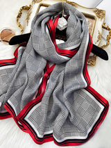 [P028] SilkSilky-NO Pure Silk Scarf 001