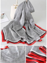 [P028] SilkSilky-NO Pure Silk Scarf 002