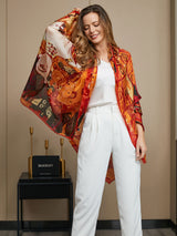 [P073] SilkSilky-NO Pure Silk Scarf 011