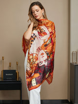 [P073] SilkSilky-NO Pure Silk Scarf 013