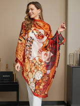 [P073] SilkSilky-NO Pure Silk Scarf 014