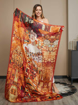 [P073] SilkSilky-NO Pure Silk Scarf 007