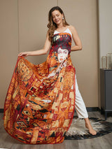 [P073] SilkSilky-NO Pure Silk Scarf 008