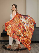 [P073] SilkSilky-NO Pure Silk Scarf 002