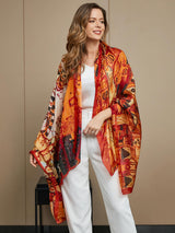 [P073] SilkSilky-NO Pure Silk Scarf 015