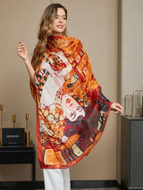 [P073] SilkSilky-NO Pure Silk Scarf 016