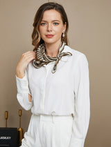 [P042] SilkSilky-NO Pure Silk Scarf 003