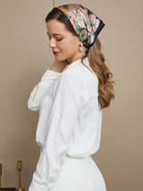 [P044] SilkSilky-NO Pure Silk Scarf 005