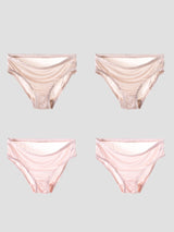 [Beige+LightPink] SilkSilky-NO Silk Knitted Panty 003
