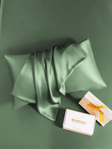 [Grågrønn] SilkSilky-NO 30Momme Pure Silk Pillowcase 004