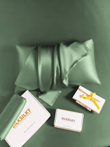 [Grågrønn] SilkSilky-NO 30Momme Pure Silk Pillowcase 005