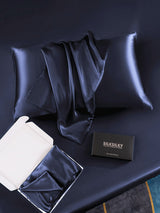 [Mørke blå] SilkSilky-NO 30Momme Pure Silk Pillowcase 005
